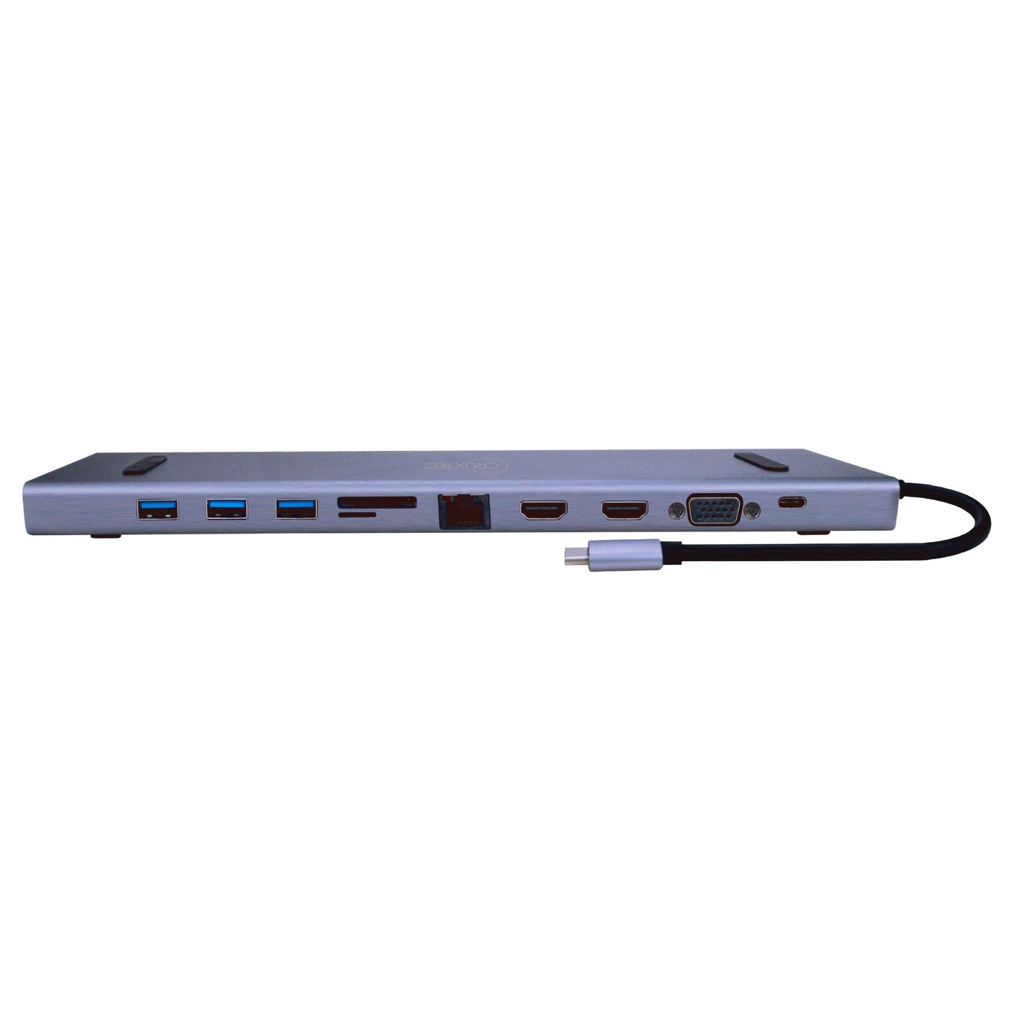 Cruxtec 11 in 1 USB-C Multifunction Docking Station with 100W PD