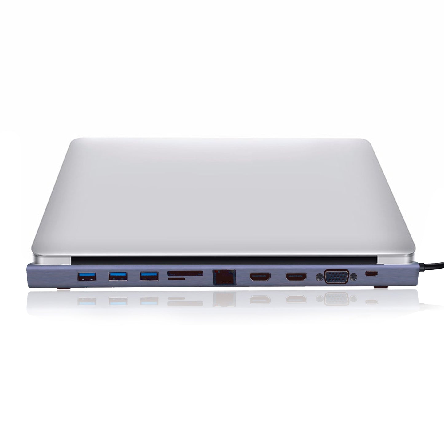 Cruxtec 11 in 1 USB-C Multifunction Docking Station with 100W PD