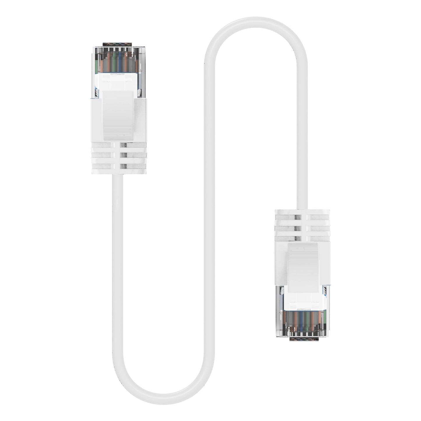 Cruxtec Ultra-Thin CAT6A UTP Ethernet Cable White