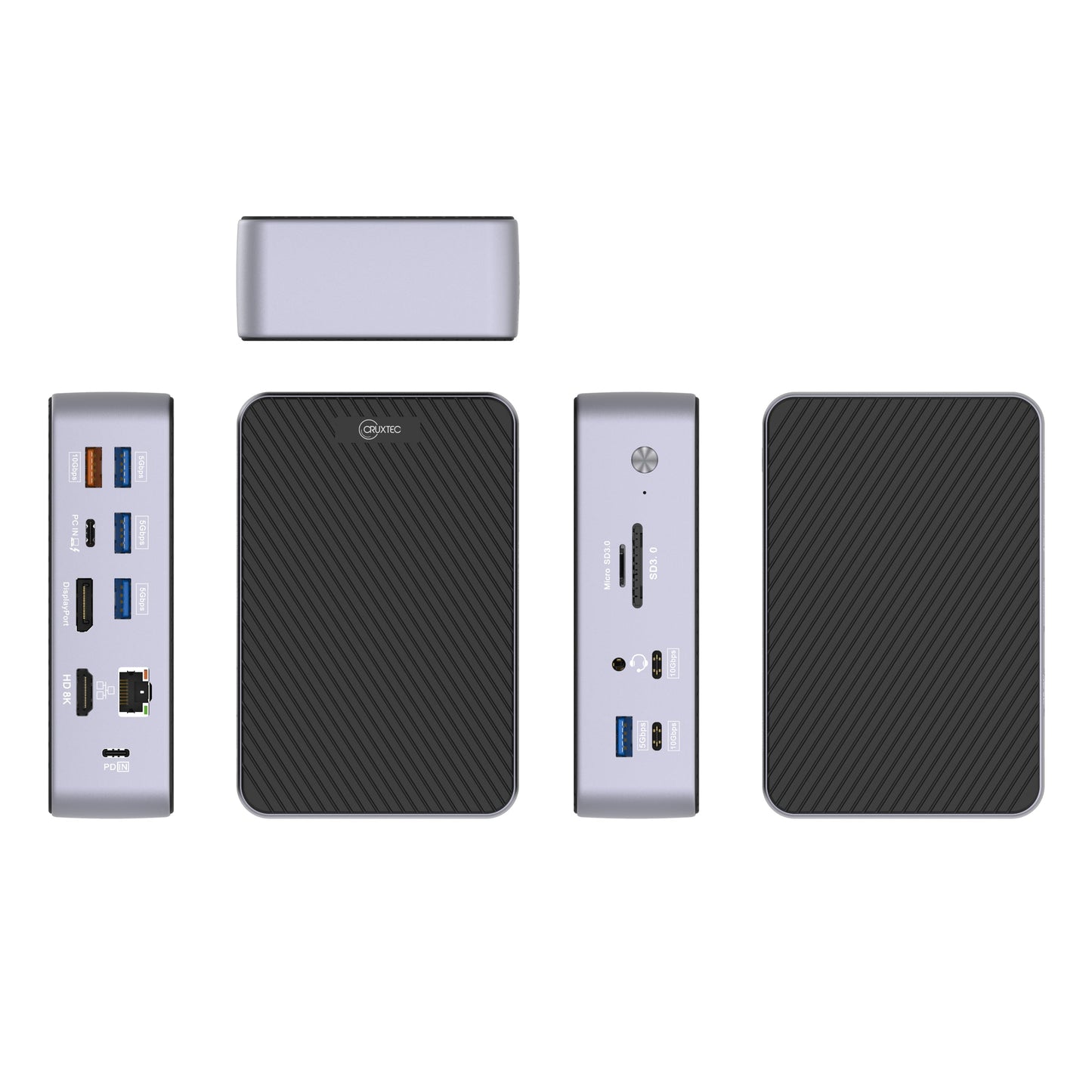 Cruxtec Universal 15-in-1 USB-C Multifunctional Docking Station