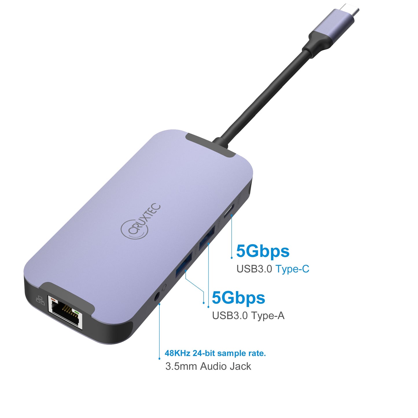 Cruxtec 9-in-1 USB-C Mini Dock