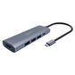 Cruxtec Aluminium Alloy USB-C Mulitport Docking Adapter, 1x 4K HDMI, 3x USB3.0, 1x USB-C 100W PD